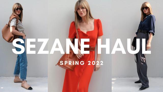 SEZANE HAUL | Parisian Style Outfit Ideas | SPRING 2022