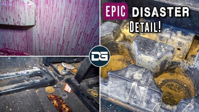 Deep Cleaning a DISASTER Salvaged Yukon! | The Detail Geek