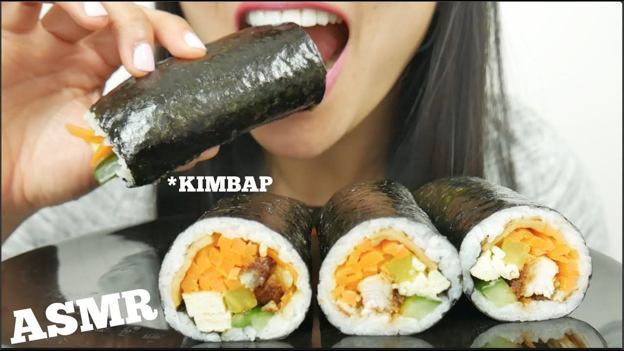 ASMR Pork Cutlet KIMBAP 김밥 (EATING SOUNDS) No Talking | SAS-ASMR