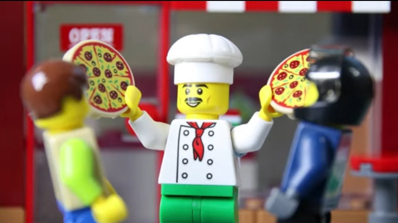 ⁣LEGO City Pizzeria Robbery STOP MOTION LEGO Police Transporter Escape (Part 1) | LEGO | Billy Bricks