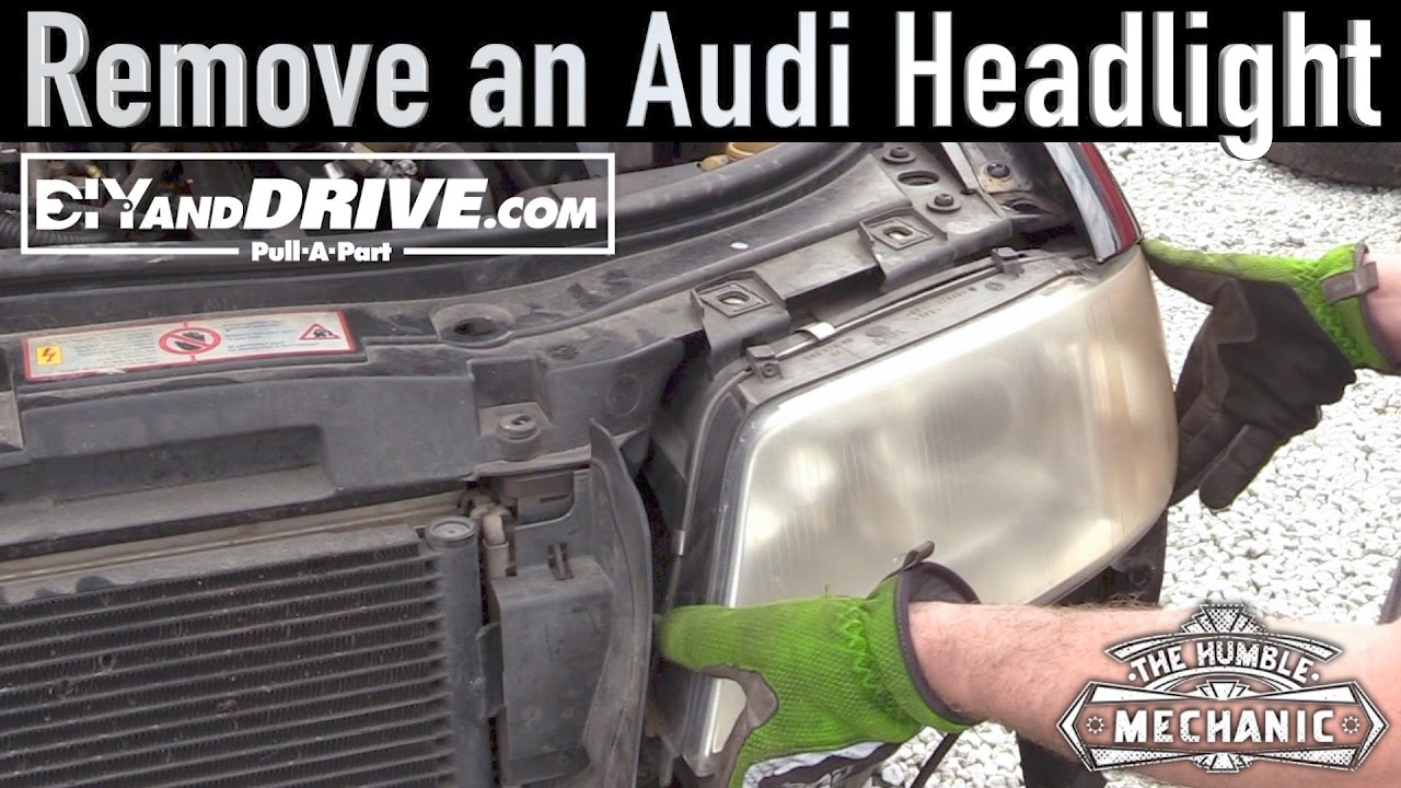 How To Remove an Audi Headlight ~ Salvage Yard Tips