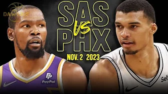 ⁣San Antonio Spurs vs Phoenix Suns Full Game Highlights | Nov 2, 2023 | FreeDawkins