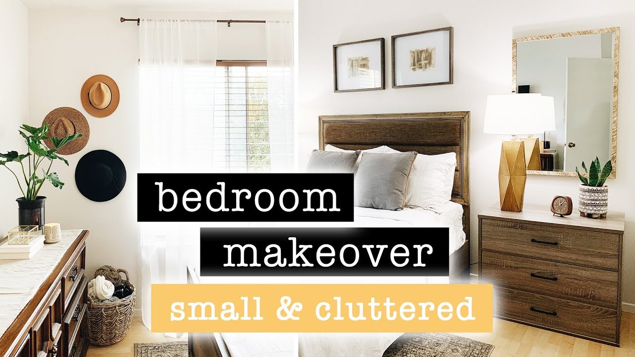 Extreme SMALL Bedroom Makeover Part 2 // California Coastal Chic Decor  | XO, MaCenna