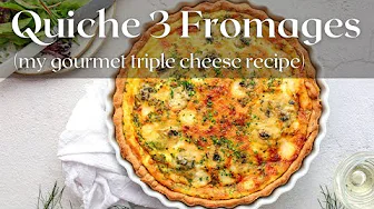My Gourmet Triple Cheese Quiche Recipe