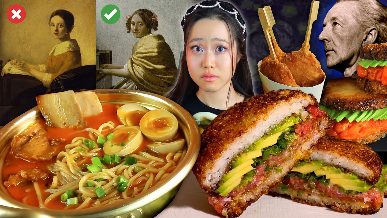 ⁣He Was Forced To Create The World s BEST ART FORGERY Or BE EXECUTED | Crispy Salmon Burger Mukbang