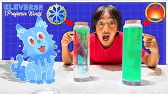 ⁣Ryan and Aquro try water diffusion experiment!
