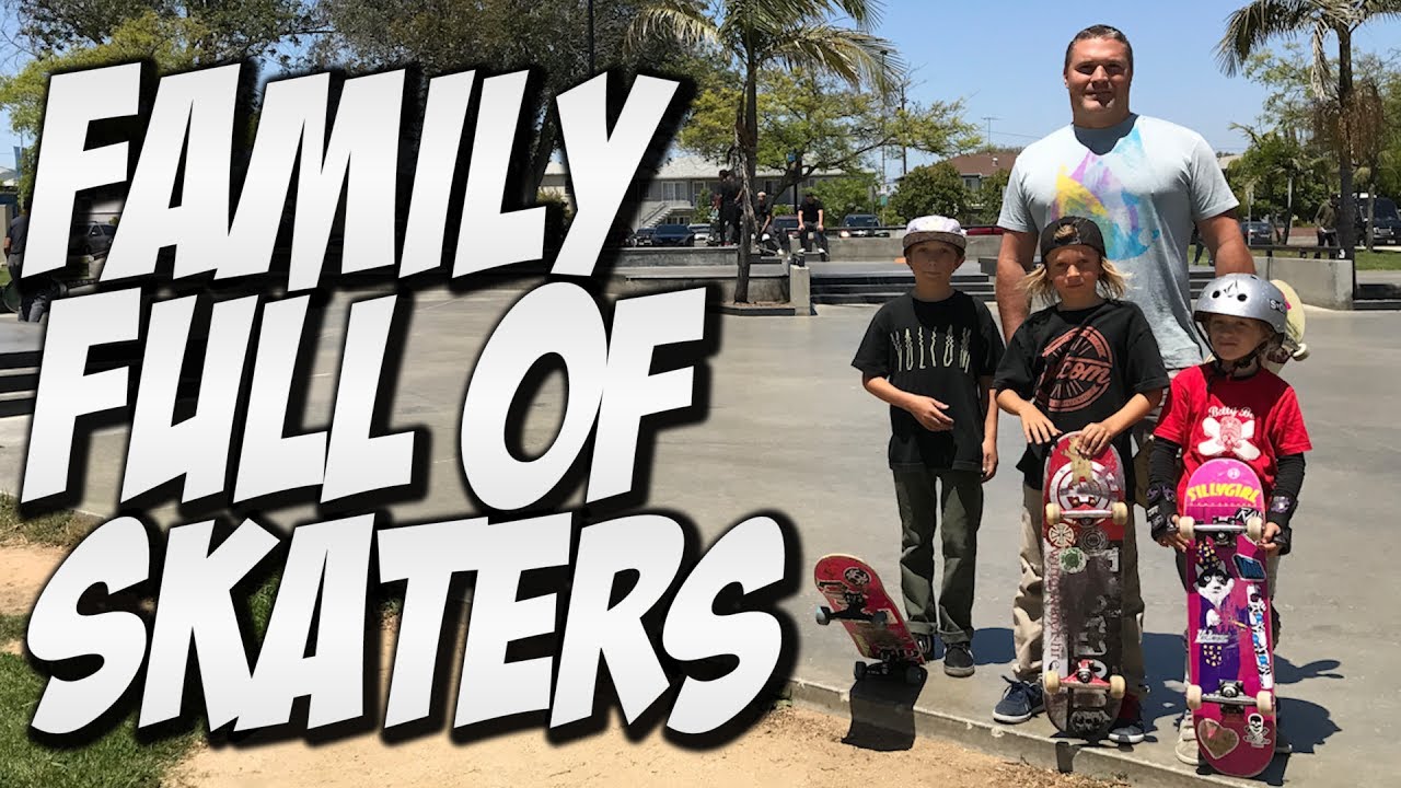 FAMILY FULL OF SKATERS !!!! - A DAY WITH NKA -