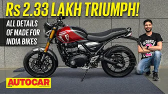 Triumph Speed 400 - The Rs 2.33 lakh made for India Triumph ft. Scrambler 400 X | Autocar India