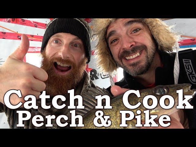 ⁣Catch n Cook Clean Pike, Perch, Walleye | KIDS Eat Fish GUTS, STOMACH, EGGS, EYES | PRANK VS. PRANK!
