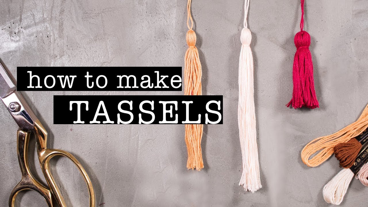 How To Make TASSELS (Quick & Easy Tutorial)