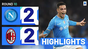⁣NAPOLI-MILAN 2-2 | HIGHLIGHTS | The sides split the points in four-goal thriller | Serie A 2023/24