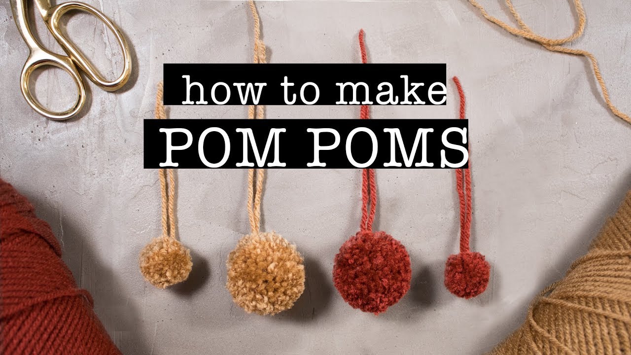How To Make Perfect POM POMS (Quick & Easy DIY Tutorial)