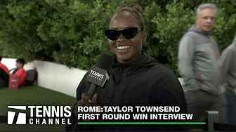 Taylor Townsend Feeling Confident on Clay After Win | 2023 Rome First Round