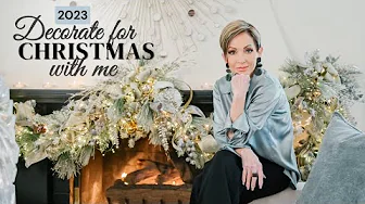 Decorate for Christmas with Me | How to Decorate an Elegant Living Room for the Holidays