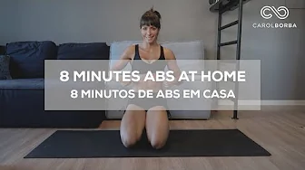 ⁣8 minutes to lose belly fat - 8 minutos pra secar o abdômen - Carol Borba