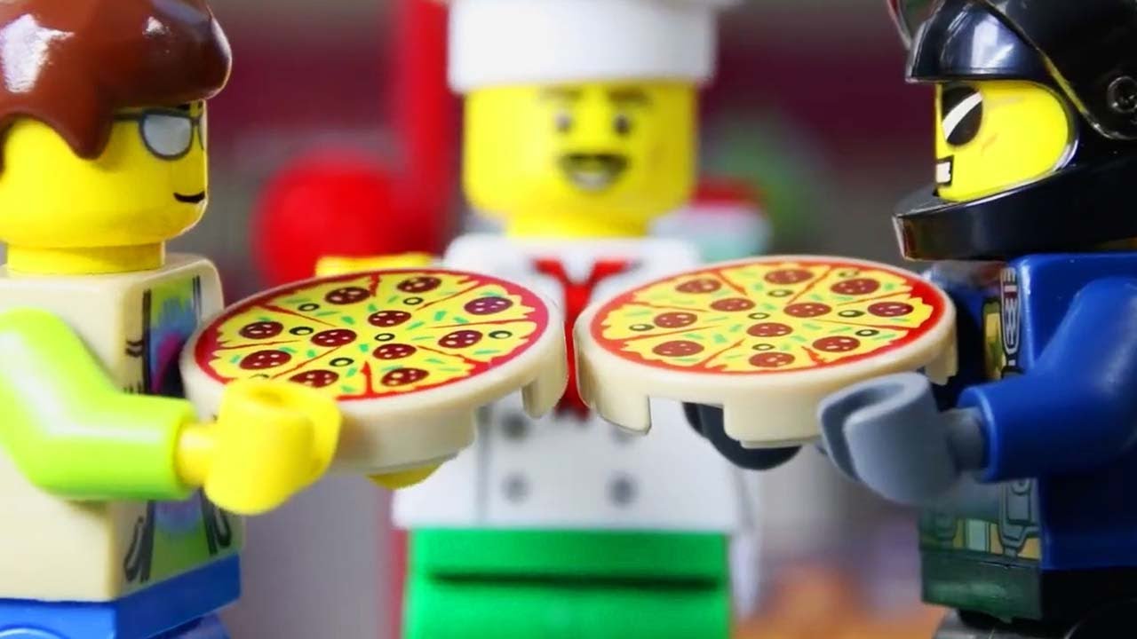 ⁣LEGO Double Pizza Reward! | STOP MOTION LEGO | Police Patrol | Billy Bricks
