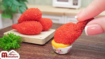 ⁣Crispy Miniature Fried Chicken Cheetos Drumsticks Recipe | ASMR Miniature Cooking