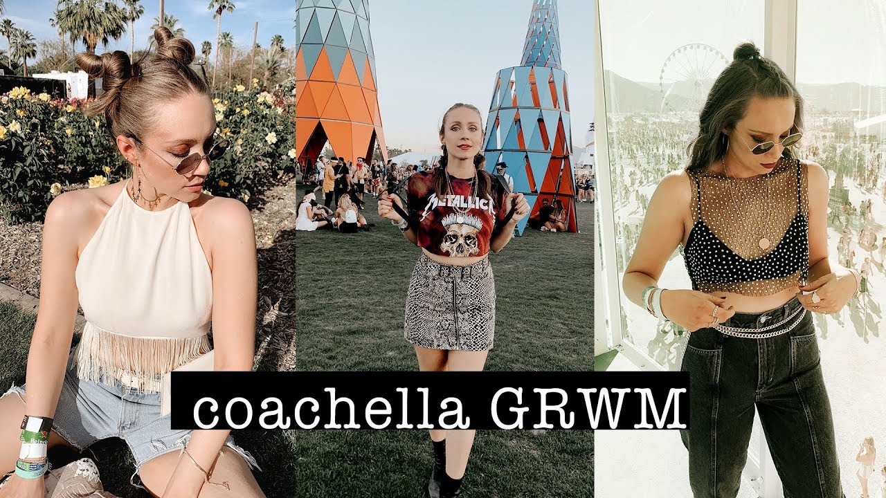 GRWM My First Coachella // Festival Style, Makeup & Skincare Routine  | XO, MaCenna