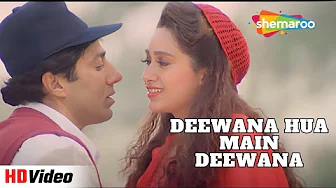 Deewana Hua Main Deewana | Ajay | Karisma Kapoor, Sunny Deol | Alka Yagnik | 90 s Songs @filmigaane