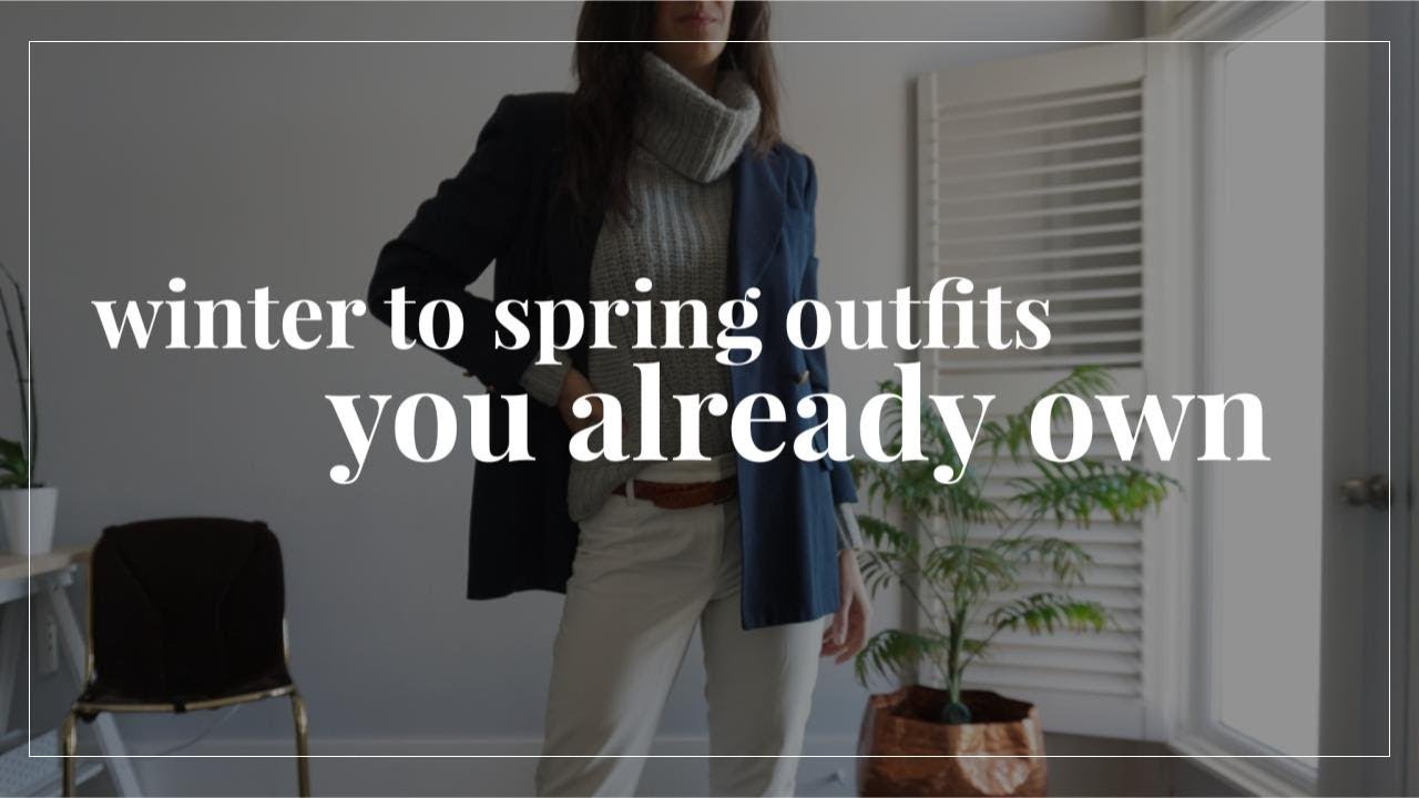 ⁣Winter to Spring Transitional Outfit Ideas You Already Own