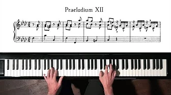 Bach Prelude and Fugue No.12 (take 2) Well Tempered Clavier, Book 2 with Harmonic Pedal