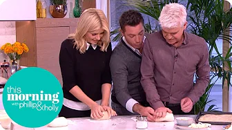 ⁣Holly and Phillip Help Make Gino’s Stuffed Focaccia | This Morning
