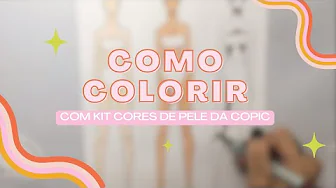 ⁣colorindo com kit cores de pele da copic l  coloring with skin  #desenhodemoda @TathianeVargas