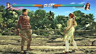 ⁣Negan the Walking Dead vs Katarina (Hardest AI) - Tekken 7 Arcade
