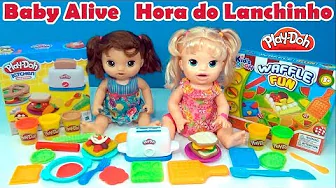 ⁣Baby Alive Lanchinho de Massinha , que legal !! #massinha #babyalive #playdoh