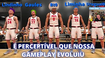 PATETAS JOGANDO O FINO - GAULES JOGANDO NBA2K21 com Lindinho, Liminha, Bt0 e Uruguai0