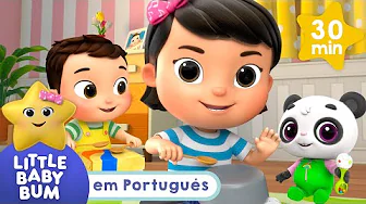  1, 2, 3 Toca seu tambor!  | Melhores Canções | Little Baby Bum em Português | Músicas Infantis