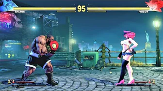 ⁣Shirtless Balrog vs Final Fight Poison (Hardest AI) - STREET FIGHTER V