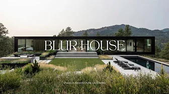 ⁣House Design With Modest Black Box on a Concrete Plinth Has Wonderful Mountain Views