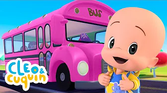 ⁣As rodas do ônibus rosa - Música infantil de Cleo e Cuquin em português - Família Telerín